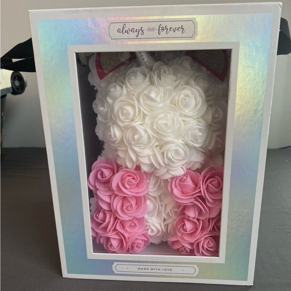 Always and Forever Rose Unicorn - White and Pink Size 9.6”